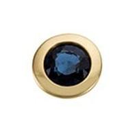Single-Ohrstecker FIRETTI "Schmuck Geschenk Gold 333 Ohrschmuck einzeln Single", bunt (gelbgoldfarben, royalblau, dunkelblau), Ohrringe, Damen, 4,3mm, Gelbgold 333, Single-Ohrstecker, mit Saphir (9536