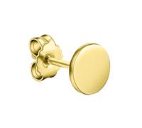 Single-Ohrstecker FIRETTI "Schmuck Geschenk Gold 375 Ohrschmuck einzeln Scheibe", gold (gelbgoldfarben), Ohrringe, Damen, 6mm, Gelbgold 375, Single-Ohrstecker (56584041-0)