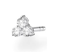 Thomas Sabo Einzel Ohrstecker weiße Steine silber weiß H2138-051-14