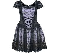 Sinister Gothic Gothic Short Dress Kurzes Kleid schwarz lila in XS