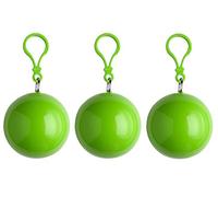 sinsey 3er Set Poncho Notfall-Poncho Regenponcho Regencape (apfelgrün)