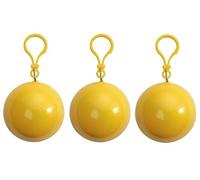 sinsey 3er Set Poncho Notfall-Poncho Regenponcho Regencape (gelb)