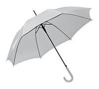 sinsey Automatikschirm ø 1 m mit gebogenem Kunststoffgriff und Metallspitzen - weiß