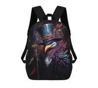 sinyumoney 1 Kinderrucksack Monster 3D-gedruckter Schulrucksack, Modischer Rucksack, Reiserucksack Für Schule Oder Reisen 17inch
