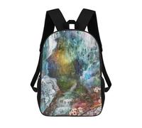 sinyumoney 17-Zoll-Kinderrucksäcke Memories of Her Forest Schulrucksack 3D-gedruckter Kinderschulrucksack Modischer Reiserucksack Für Kinder Schüler