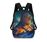 sinyumoney 17inchRucksack Fantasy Lion Art Print-13 Schulrucksack 3D-gedruckte Schultaschen Jungen Mädchen Laptop-Rucksack Für Kinder/Schüler/Erwachsene