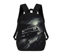 sinyumoney 3D-gedruckter Kinder-Schulrucksack Low Rider Noir Style Schulranzen Rucksack Freizeit-Reiserucksack Tagesrucksack Mit Großem Fassungsvermögen Für Jungen 17inch