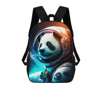 sinyumoney 3D-gedruckter Kinderrucksack Panda Blue Leichter Reise-Schulrucksack, Modischer Schulrucksack Für Kinder Und Schüler 17inch