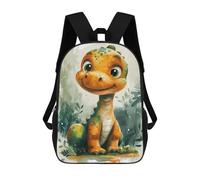 sinyumoney Adorable Dinosaur Baby Toy Rucksack Kinder Schultasche Jungen Cartoon 3D-Druck Schüler Schulrucksack Laptop Tagesrucksack Für Jungen Mädchen 17inch