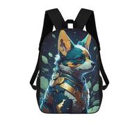 sinyumoney Armored Fox Guardian Rucksack Schulrucksack Freizeitrucksack Tagesrucksack Schultasche Arbeitstasche Reisetasche Für Camping Outdoor-Abenteuer Und Alltag 17inch