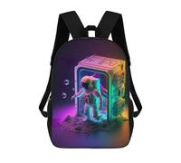 sinyumoney Beaming Astronaut Rucksack Schulrucksack Freizeitrucksack Tagesrucksack Schul-Arbeits-Reiserucksack Für Männer, Frauen Und Teenager 17inch