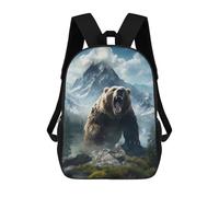 sinyumoney Bear Mountains 2 Rucksack Schultasche Leichter Freizeitrucksack Tagesrucksack Für Schule/Arbeit/Reisen 17inch