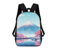 sinyumoney Boating Below The Mountain Rucksack Schulrucksack Reiserucksack College-Rucksack Für Jungen/Mädchen/Teenager 17inch