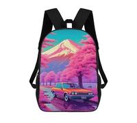 sinyumoney Cars Cherry Blossom Rucksack Schule Business Laptop Rucksack Tasche Unisex Freizeit Tagesrucksack Für Teenager Mädchen Jungen Frauen Männer 17inch