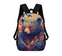 sinyumoney Colorful Bear Illustration Rucksack, Freizeitrucksack, Schulrucksack, Arbeitsrucksack, Reiserucksack - Perfekt Für Reisen, Arbeit Und Den Täglichen Gebrauch 17inch