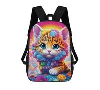 sinyumoney Colorful Fantasy Cat-1 Schulrucksack, Freizeitrucksack, Schul-, Arbeits- Und Reiserucksack Für Männer, Frauen Und Teenager 17inch