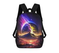 sinyumoney Cosmic Landscape with Giant Planet Rucksack Schulrucksack Freizeitrucksack Schul-Arbeits-Reisetasche Für Mädchen, Teenager-Mädchen 17inch