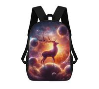 sinyumoney Deer on Top of The World Schultaschen Computerrucksack Für Schule/Arbeit/Reisen Für Mädchen Jungen Teenager 17inch