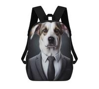sinyumoney Dog Suit Animal Rucksack Schule Business Laptop Rucksack Tasche Unisex Freizeit Tagesrucksack Für Jungen/Mädchen/Teenager 17inch
