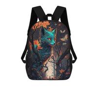 sinyumoney Enchanted Forest Fox -2 Schultaschen Business Laptop Rucksack Unisex Freizeit Tagesrucksack Für Männer/Frauen 17inch