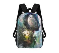 sinyumoney Forest Memories Rucksack Schulrucksack Sekundarstufe Freizeit Reiserucksack Für Jungen/Mädchen/Teenager 17inch