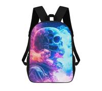 sinyumoney Fox Constellation Daypack Casual Rucksäcke Schultasche für Mädchen Jungen High College Teenager Rucksack Herren Damen Reise Laptop Rucksack College Büchertasche, Totenkopf-Astronaut, 17"