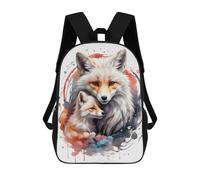 sinyumoney Fox Family Watercolor Rucksack Schulrucksack Business Laptoprucksack Unisex Freizeitrucksack Für Teenager Mädchen Jungen Frauen Männer 17inch