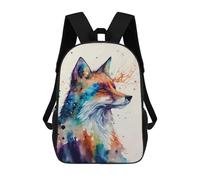 sinyumoney Fox Head Painting Rucksack Schule Business Strapazierfähige Laptoptasche Für Camping Outdoor-Abenteuer Und Tägliche Reisen 17inch