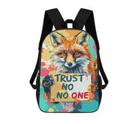 sinyumoney Fox Trust No One Wasserabweisender Computerrucksack Für Camping, Outdoor-Abenteuer Und Den Täglichen Gebrauch 17inch
