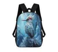 sinyumoney Frozen Bird in Ice World Rucksack Schulrucksack Reiserucksack College-Rucksack Rucksäcke Für Camping, Outdoor-Abenteuer Und Den Täglichen Gebrauch 17inch