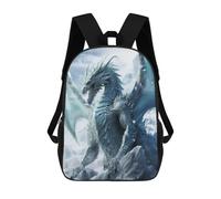 sinyumoney Frozen Dragon in Ice World Rucksäcke Kinder Schulrucksack Schultasche 3D-gedruckte Schultasche Für Jungen Grund- Und Mittelschüler 17inch