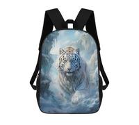 sinyumoney Frozen Tiger in Ice World Rucksäcke Kinder Schulrucksack Schultasche 3D-gedruckte Schultasche Für Jungen Grund- Und Mittelschüler 17inch