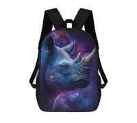 sinyumoney Galactic Rhino Profile-7 Kinder-Schulrucksack (43 Cm) Mit 3D-gedruckten Anime-Motiven - Ideal Für Reisen, Reisen Und Als Schultasche