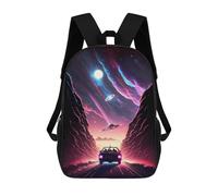 sinyumoney Galactic Road Trip -1 Rucksäcke Für Kinder, Schulranzen, 3D-gedruckte Rucksäcke, Rucksäcke Für Grund- Und Mittelschüler (Jungen Und Mädchen) 17inch
