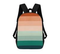 sinyumoney Geometric Collage E 3D-gedruckter Kinderschulrucksack Für Kinder, Reiserucksäcke, Büchertaschen, Schultaschen 17inch