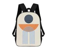 sinyumoney Geometric Shapes E 3D-gedruckter Kinderschulrucksack Für Kinder, Geräumiger Reiserucksack, Büchertasche, Schulrucksack Für Kinder 17inch