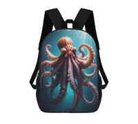 sinyumoney Giant Pacific Octopus Leichter Schulrucksack, Ideal Für Flughafen, Uni, Schülerinnen Und Teenager 17inch