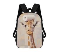 sinyumoney Giraffe with Toilet Paper on Head Kinderrucksack, Schultasche Für Kinder, 3D-gedruckte Schulrucksäcke Für Jungen Und Teenager, Schüler 17inch