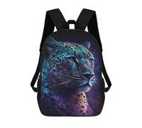 sinyumoney Glowing Leopard Wall Art Print Rucksack Freizeitrucksack Schul- Und Arbeitsrucksack Reisetasche Für Männer, Frauen Und Teenager 17inch
