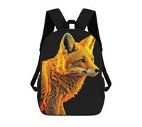sinyumoney Gold Fox Art Schultaschen Arbeitsrucksack Laptop-Rucksack Für Campus Outdoor Reisen Sport 17inch