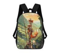 sinyumoney Guardian of The Mountain Großer, Wasserabweisender Schulrucksack Für Laptops, Mädchen, Jungen Und Teenager 17inch