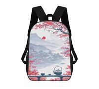 sinyumoney Japanese Tea Ceremony Landscape Schulrucksack, Freizeitrucksack, Schul-, Arbeits- Und Reiserucksack Für Männer, Frauen Und Teenager 17inch