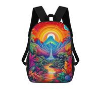 sinyumoney Kinderrucksack Enchanted Tropical Paradise Für Jungen Und Mädchen, Kinderrucksack, Reiserucksack, Schulrucksack Für Teenager 17inch