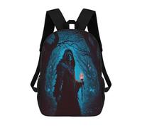 sinyumoney Kinderrucksack, Schultasche Death in The Dark Forest Großer Rucksack Für Schüler, Jungen, Mädchen, Erwachsene Und Jugendliche 17inch