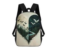 sinyumoney Kinderrucksäcke, Be Together Kinderrucksack, Schulrucksack, 3D-gedruckter Rucksack, Reiserucksack, Modischer Rucksack, Wasserdichte Schultasche Für Kinder 17inch