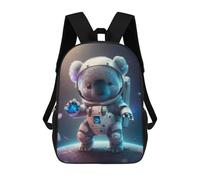 sinyumoney Koala Astronaut Space Toy Schulrucksack Für Die Oberstufe, Freizeitrucksack Für Mädchen Und Teenager 17inch
