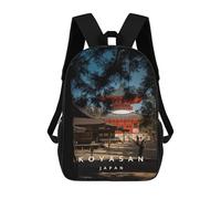 sinyumoney Koyasan Rucksack Schulrucksack Freizeitrucksack Schul-Arbeits-Reiserucksack Für Jungen/Mädchen/Teenager 17inch