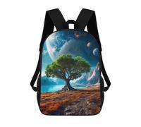 sinyumoney Life on Mars Kinderrucksack, 3D-gedruckter Schulrucksack, Rucksack Für Jungen Und Mädchen, Verstellbarer Schulrucksack Für Die Grundschule 17inch