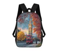 sinyumoney London Autumn Scene with Big Ben-1 Schulrucksack, Business-Rucksack, Robuste Laptoptasche Für Camping, Outdoor-Abenteuer Und Den Täglichen Gebrauch 17inch