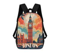 sinyumoney London Big Ben Schulrucksack, Business-Laptop-Rucksack, Unisex-Freizeitrucksack Für Damen Und Herren 17inch